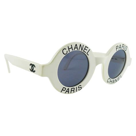 white frame chanel sunglasses